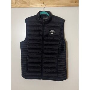 Stormtech Puffer Vest Packable Black Logo Patron Tequila Men Size XL